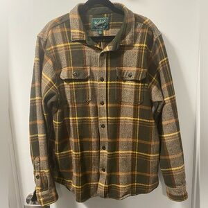 Woolrich Heavy Flannel Plaid Shirt Jacket